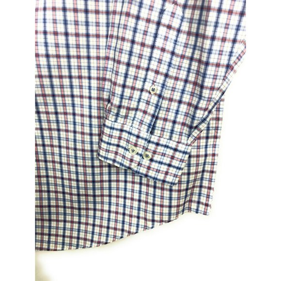 Roundtree Yorke Men's XLT Long Sleeve Button Up Multicolor Cotton Shirt A12 - Picture 3 of 4